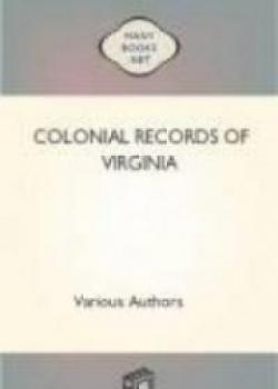 Colonial Records Of Virginia