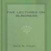 Five Lectures On Blindness