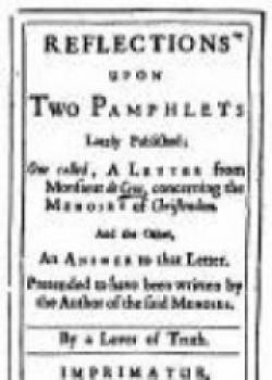 Reflections Upon Two Pamphlets Lately Published
